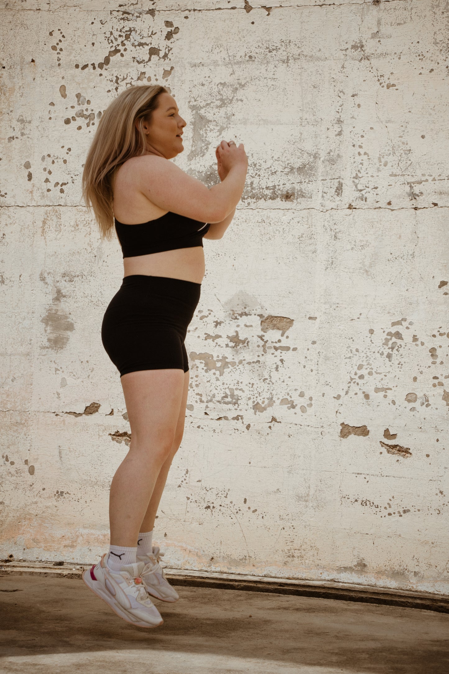 Flexx High-Waisted Active Shorts - Black