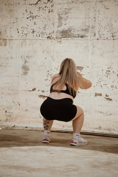 Flexx High-Waisted Active Shorts - Black